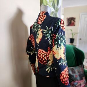 Pineapple Print Women's Blazer